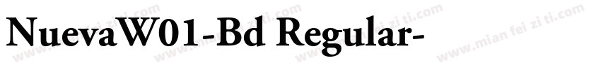 NuevaW01-Bd Regular字体转换